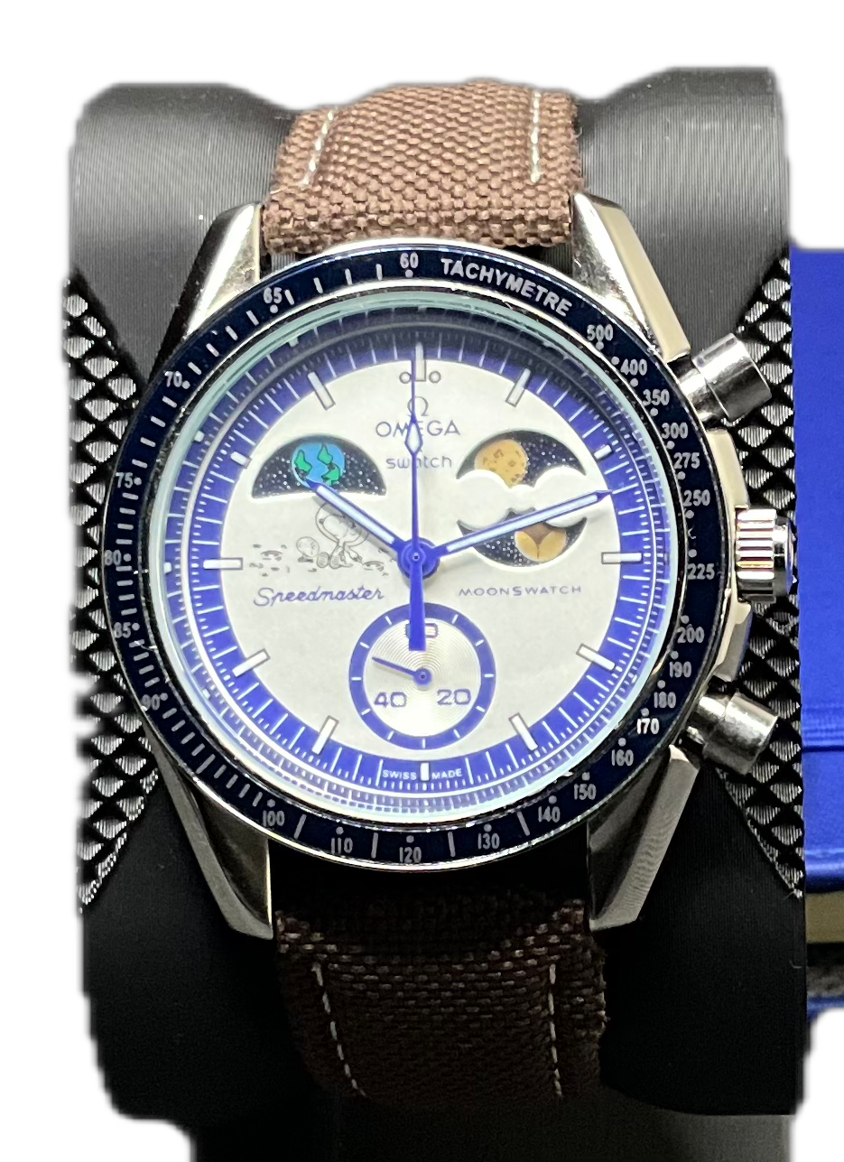 ☆ COPEN Custom MOON　　　　　　　　　　【オリジナル限定Ⅲ】 Custom Metal Case Omega x Swatch Mission to Earthphase Moonshine