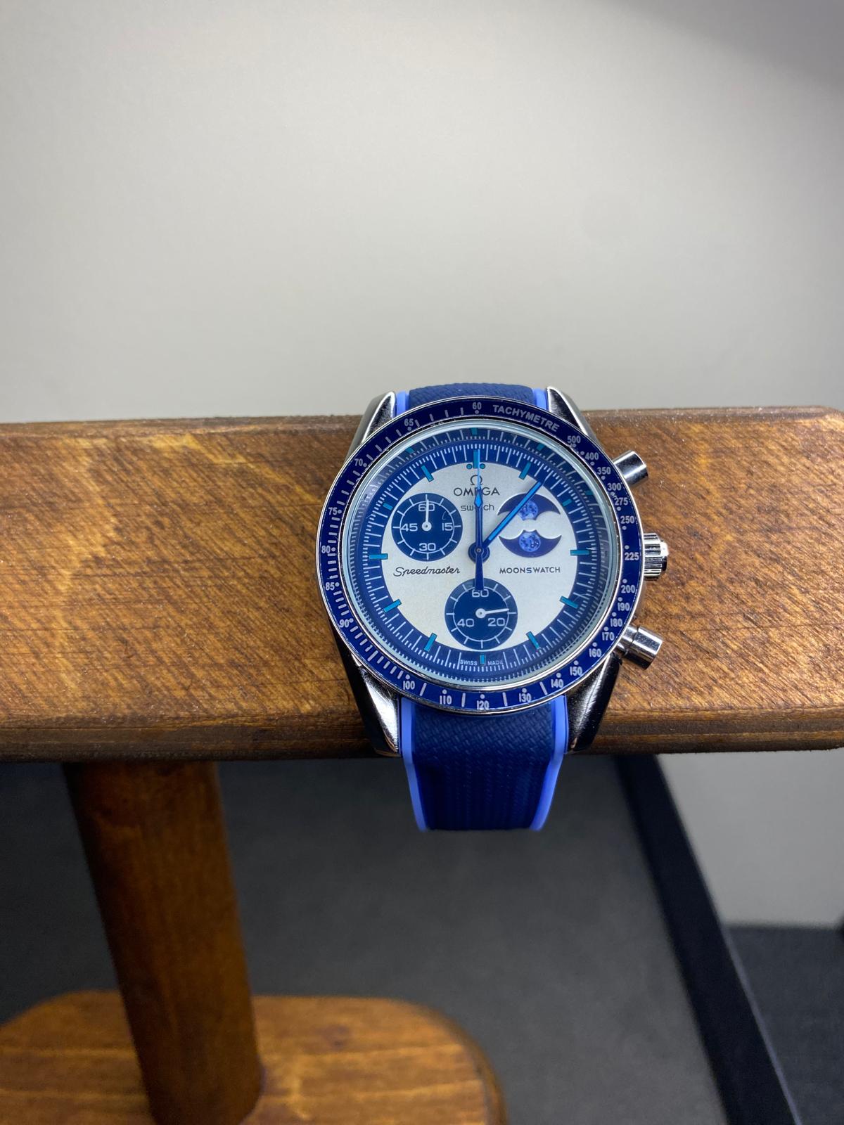 Omega x Swatch Moonswatch Super Blue Moon – Metal Case Mod