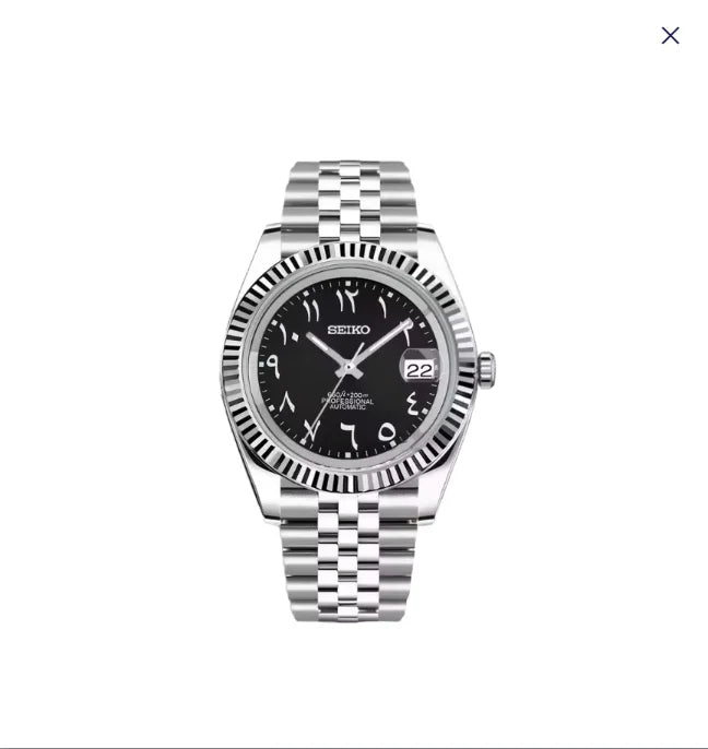 Seiko Mod Datejust Arabic Dial | Automatic 40mm | Multiple Colors