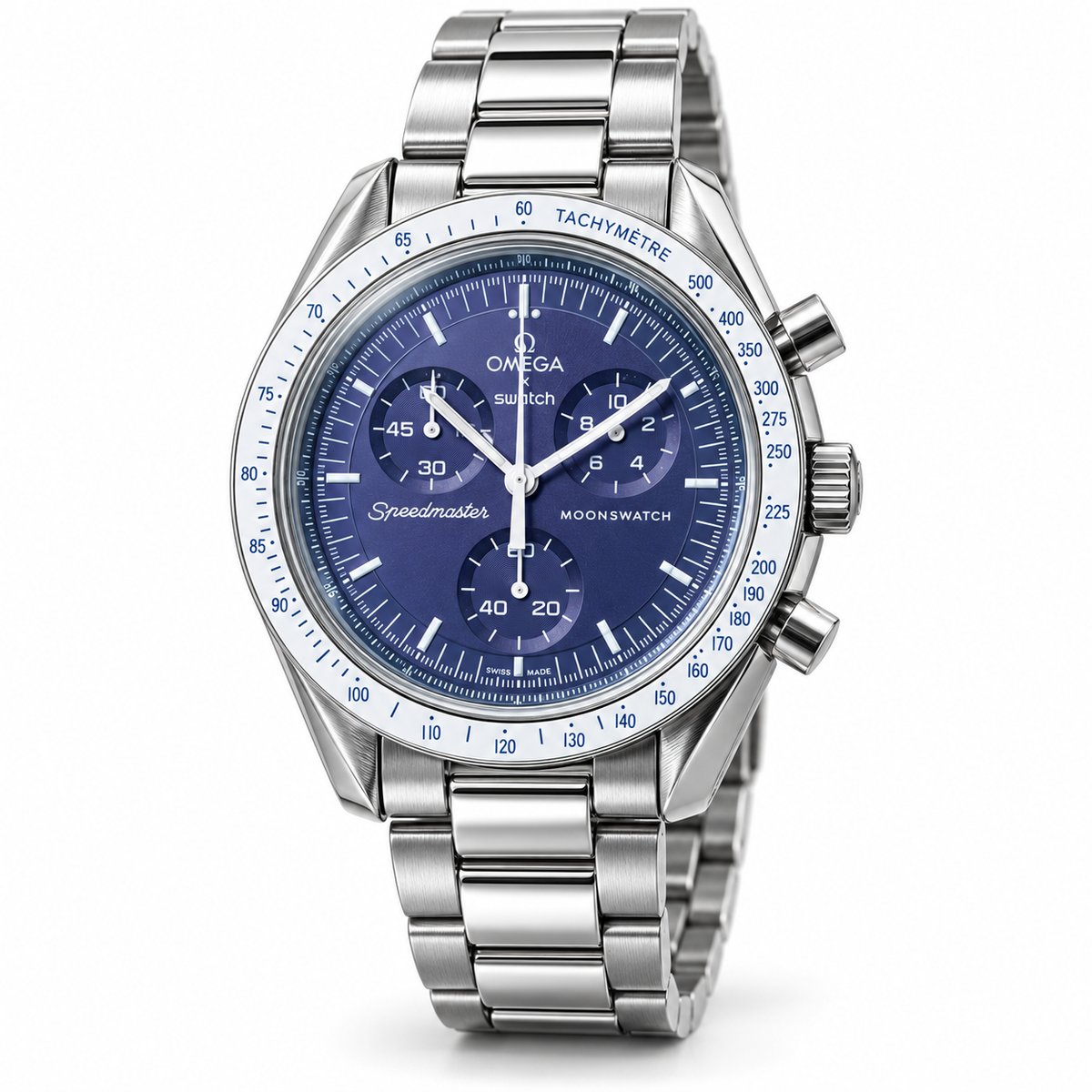 Swatch x Omega Moonswatch “Mission to Neptune” – Premium Metal Case Mod | Collector’s Edition