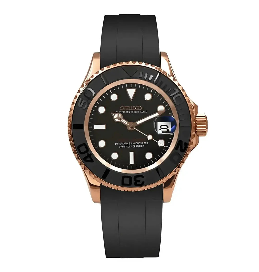 Seiko Yacht-Master Mod | Automatic Stainless Steel Luxury Sport Style