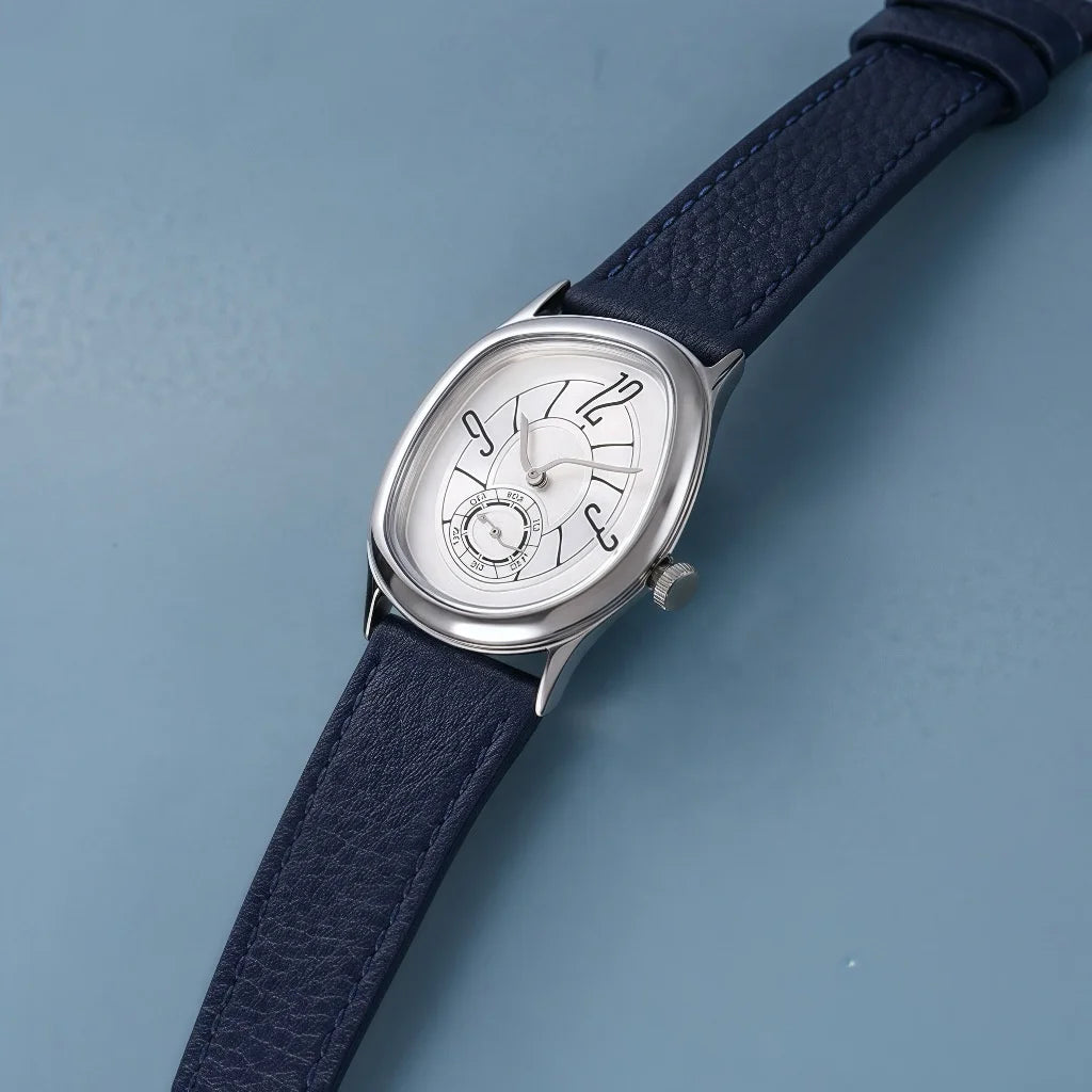 Retro Mirage Dress Watch with Roman Numeral Dial