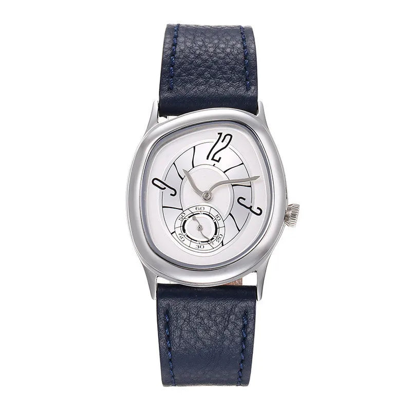 Retro Mirage Dress Watch with Roman Numeral Dial