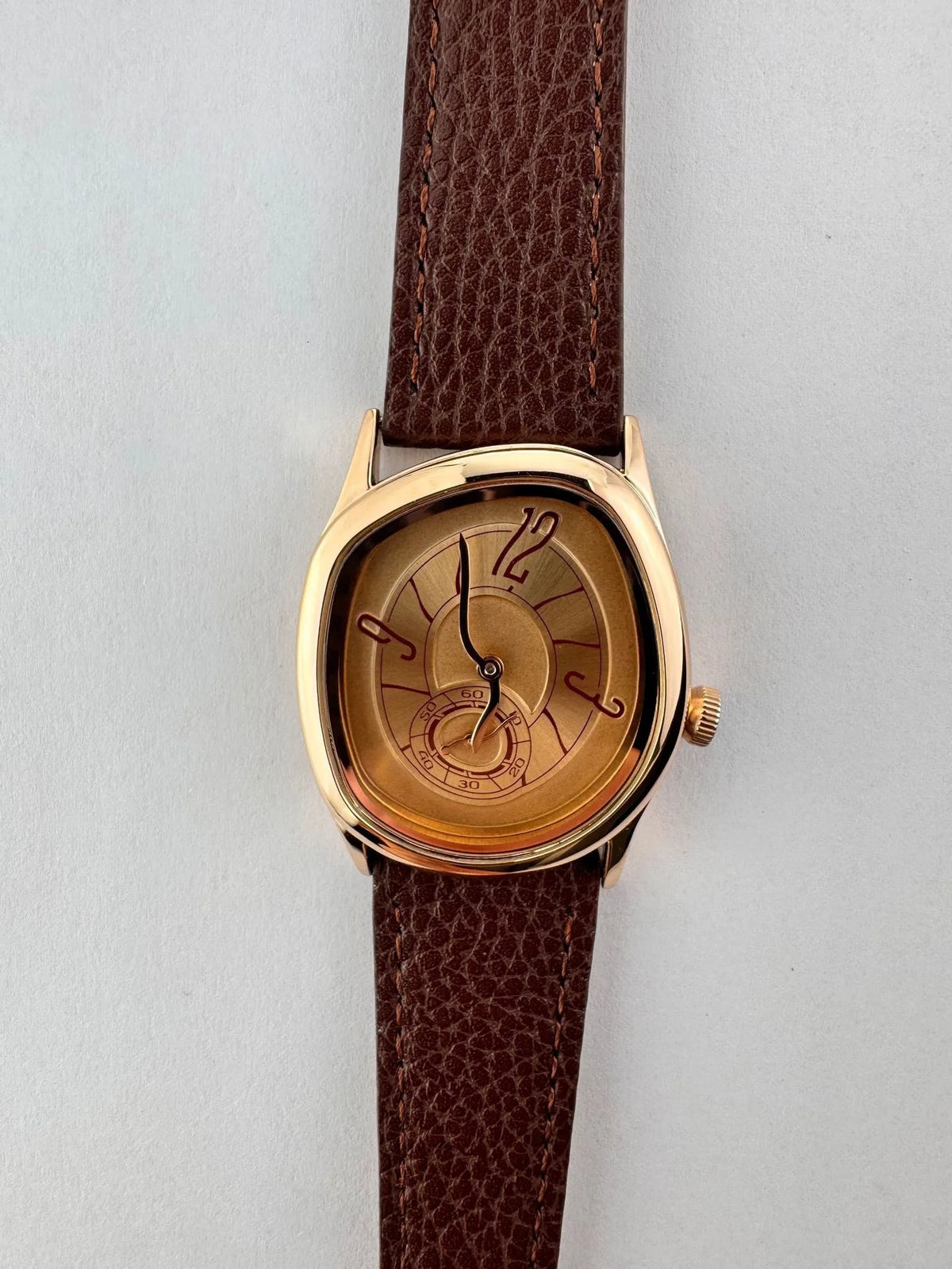 Retro Mirage Dress Watch with Roman Numeral Dial
