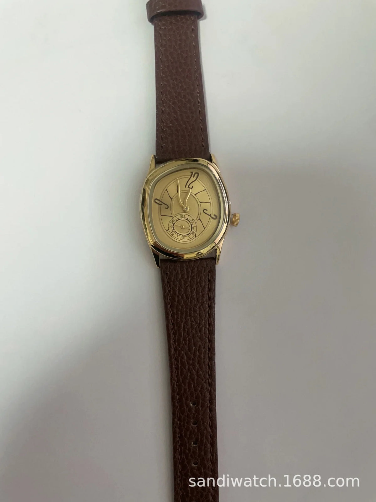 Retro Mirage Dress Watch with Roman Numeral Dial