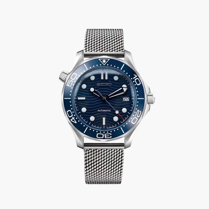 Seiko “No Time To Die” Seamaster Mod – 007 Titanium Style Automatic Diver Watch
