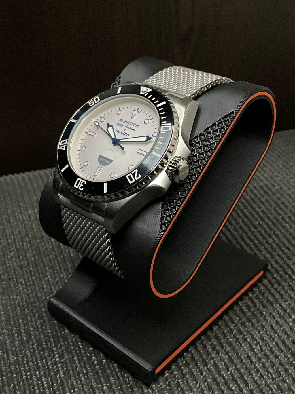 Swatch × Blancpain Scuba Fifty Fathoms – Antarctic Ocean Metal Case Mod