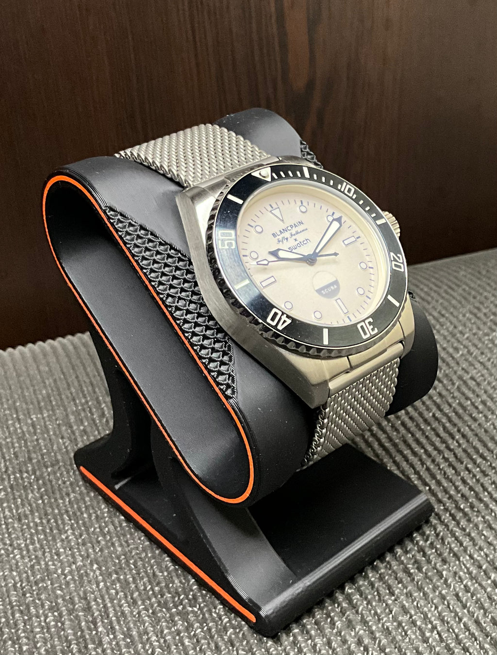 Swatch × Blancpain Scuba Fifty Fathoms – Antarctic Ocean Metal Case Mod
