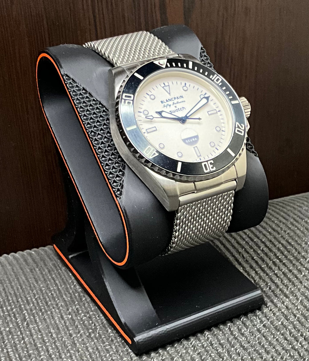 Swatch × Blancpain Scuba Fifty Fathoms – Antarctic Ocean Metal Case Mod