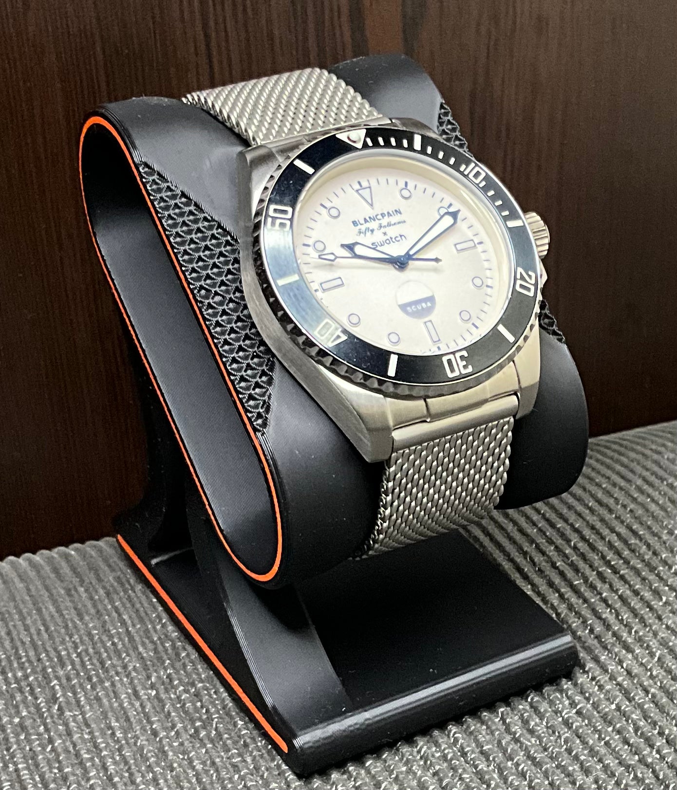 Swatch × Blancpain Scuba Fifty Fathoms – Antarctic Ocean Metal Case Mod