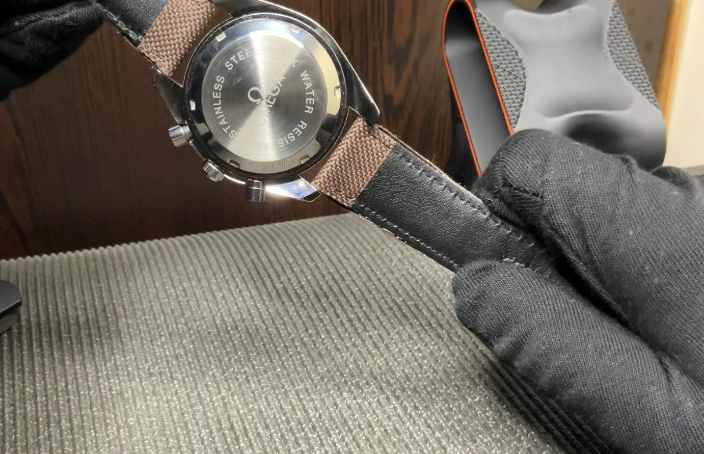 Custom Metal Case Omega x Swatch Mission to Earthphase Moonshine Gold Watch Mod