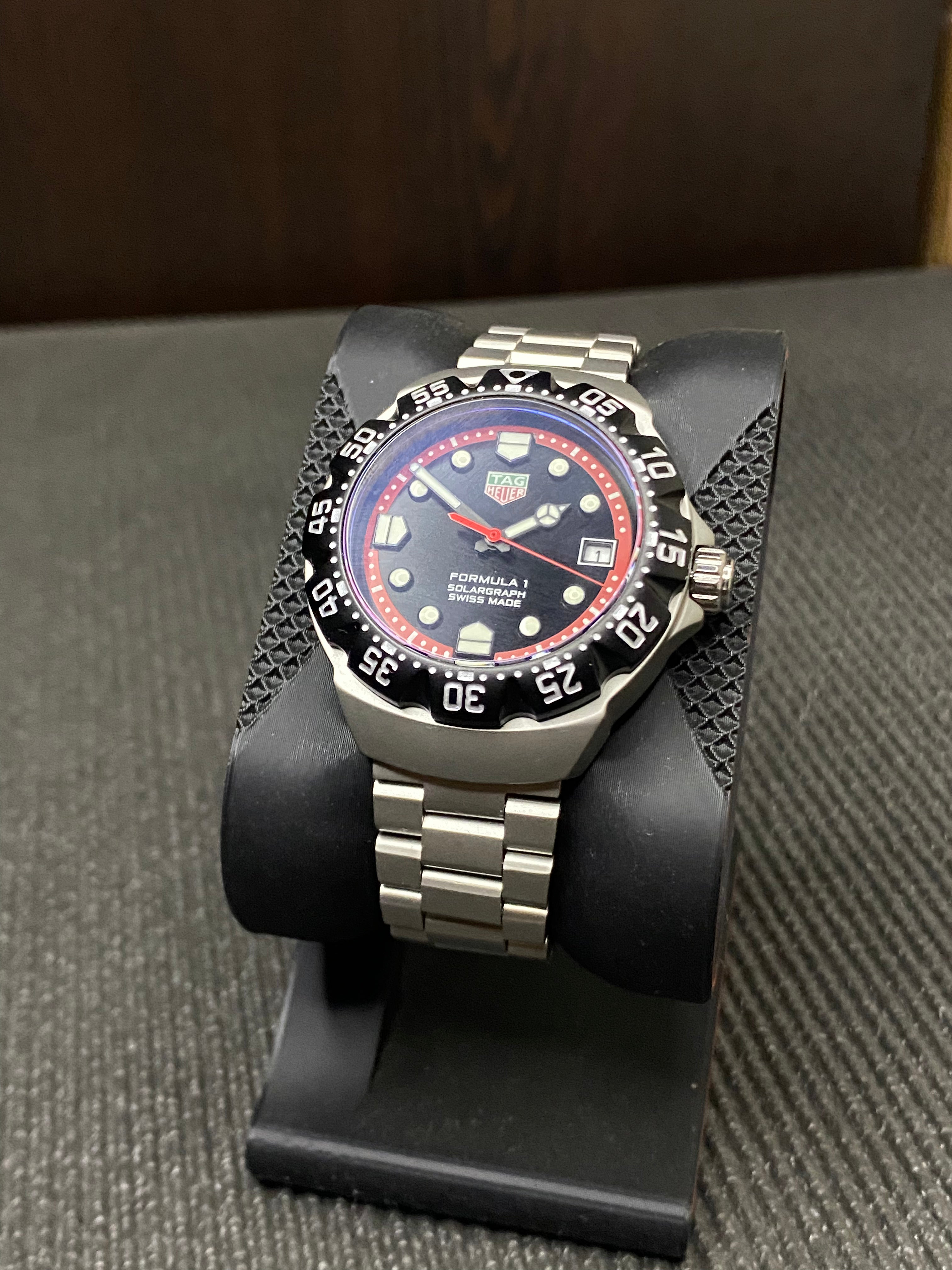 Custom Tag Heuer Formula 1 Solargraph Automatic Watch Mod - 39 mm
