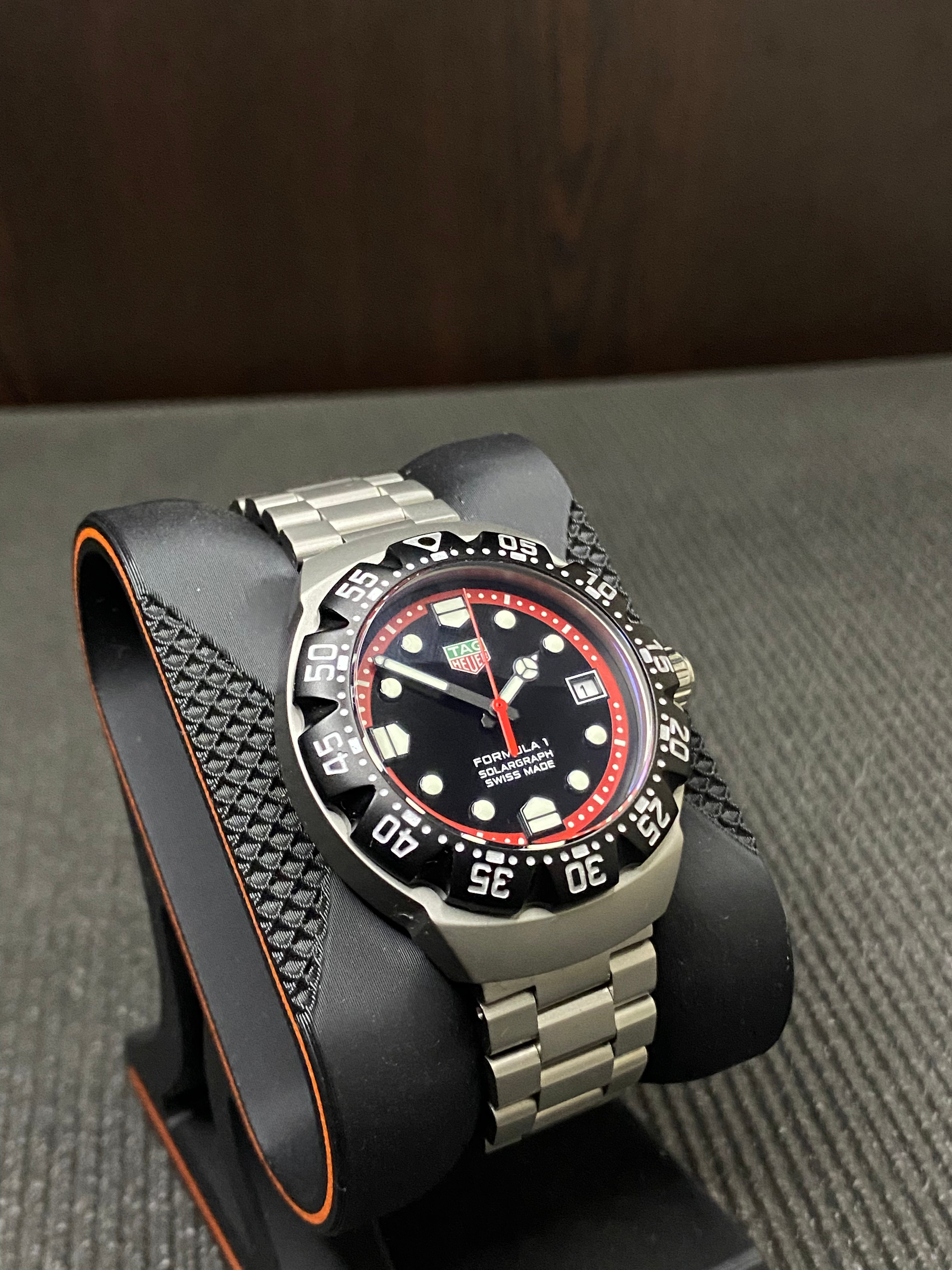 Custom Tag Heuer Formula 1 Solargraph Automatic Watch Mod - 39 mm
