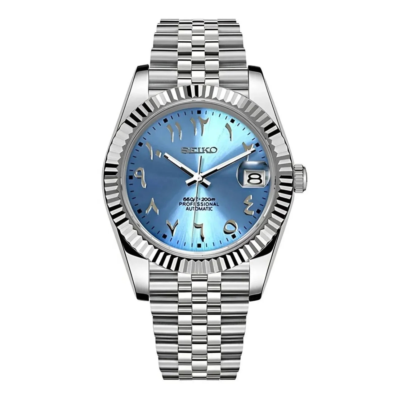 Seiko Mod Datejust Arabic Dial | Automatic 40mm | Multiple Colors