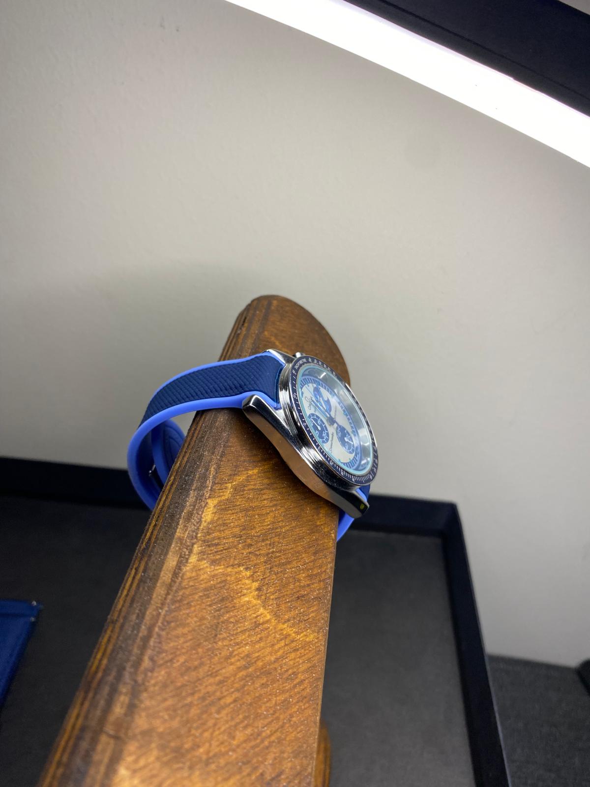 Omega x Swatch Moonswatch Super Blue Moon – Premium Metal Case Mod