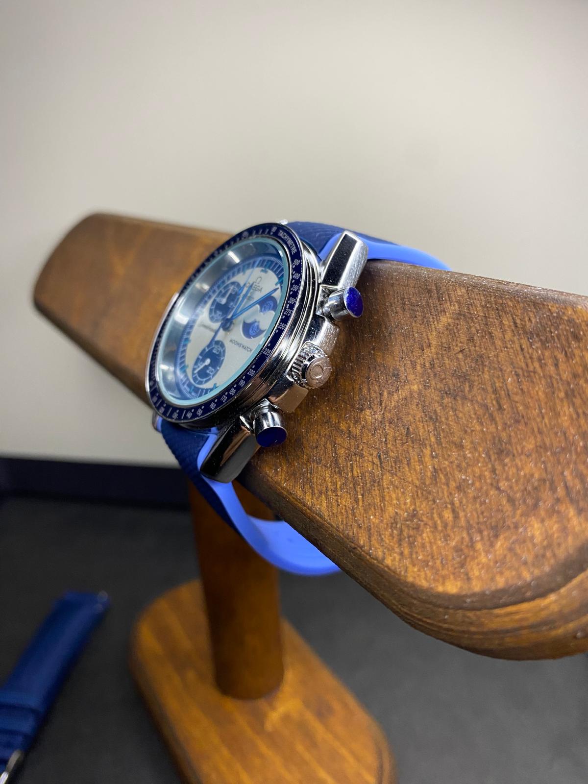 Omega x Swatch Moonswatch Super Blue Moon – Premium Metal Case Mod