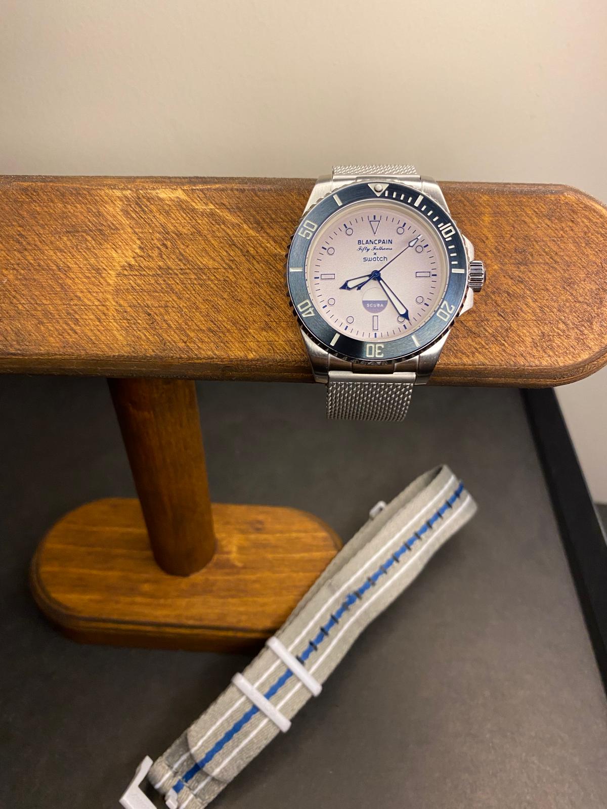 Swatch × Blancpain Scuba Fifty Fathoms – Antarctic Ocean Metal Case Mod