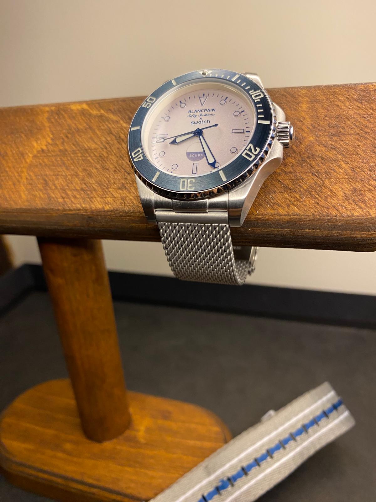 Swatch × Blancpain Scuba Fifty Fathoms – Antarctic Ocean Metal Case Mod