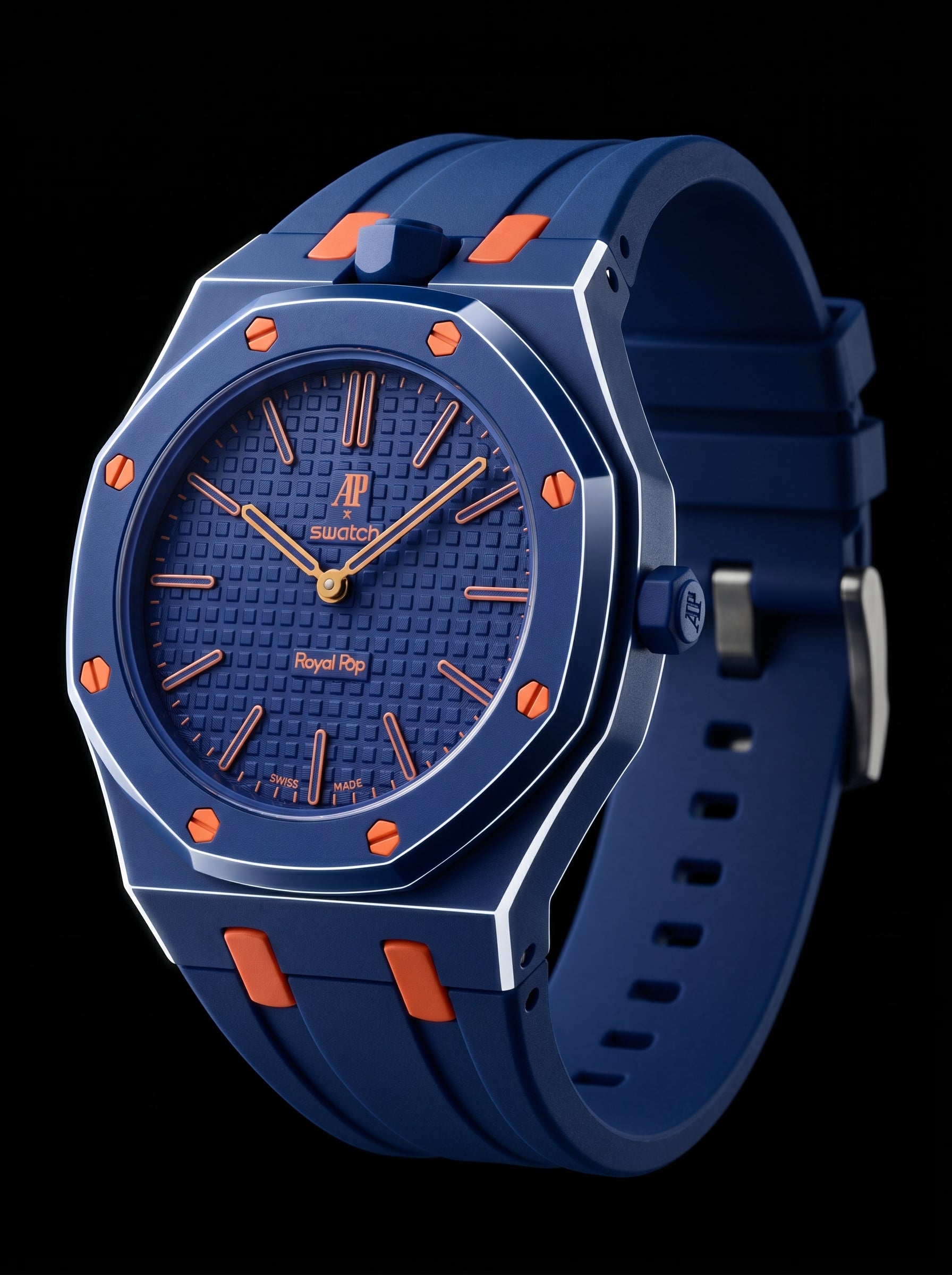 Custom AP x Swatch Royal Pop Mod Watch – Ready to Wear