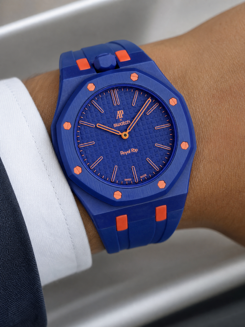 Custom AP x Swatch Royal Pop Mod Watch – Ready to Wear